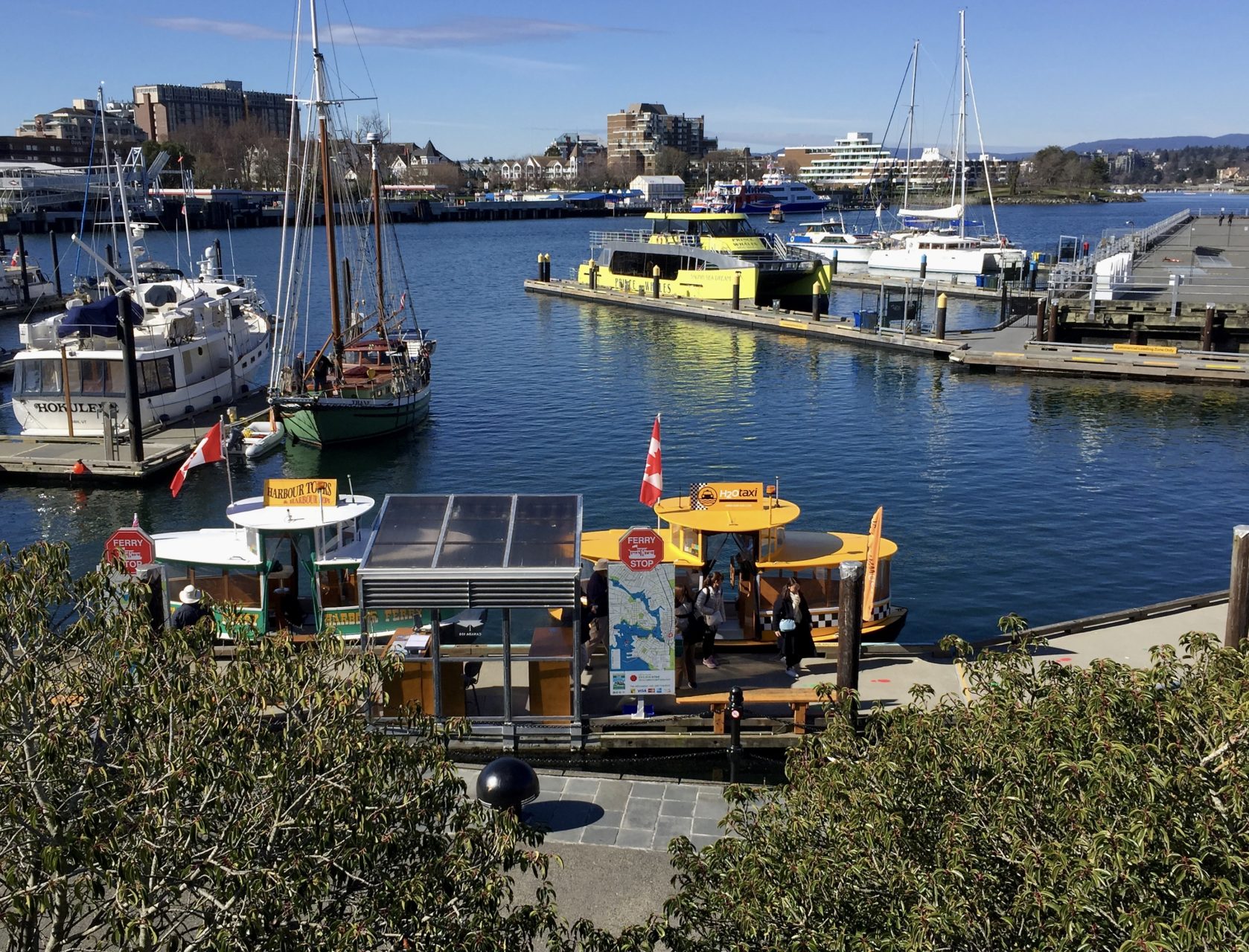 Hafen von Victoria mit Harbour Ferry